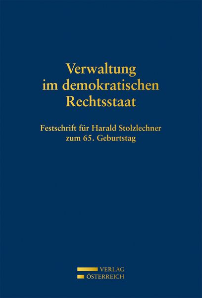 Produktbild: Verwaltung im demokratischen Rechtsstaat