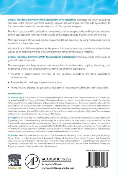 Produktbild: General Fractional Derivatives with Applications in Viscoelasticity