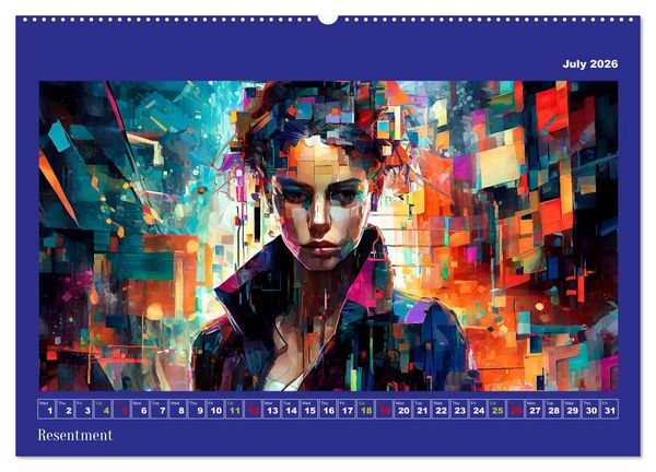 Produktbild: Pixelated Passions (Wall Calendar 2026 DIN A2 landscape), CALVENDO 12 Month Wall Calendar