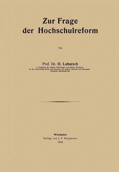 Produktbild: Zur Frage der Hochschulreform