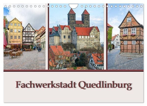 Produktbild: Fachwerkstadt Quedlinburg (Wandkalender 2026 DIN A4 quer), CALVENDO Monatskalender