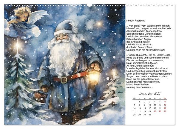 Produktbild: Gedichte von Theodor Storm (hochwertiger Premium Wandkalender 2026 DIN A2 quer), Kunstdruck in Hochglanz
