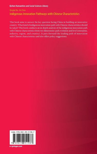 Produktbild: Indigenous Innovation Pathways with Chinese Characteristics
