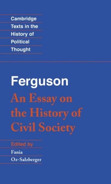 Produktbild: Ferguson: An Essay on the History of Civil Society