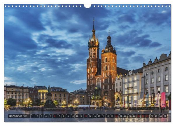 Produktbild: Ein Wochenende in Krakau (Wandkalender 2026 DIN A3 quer), CALVENDO Monatskalender