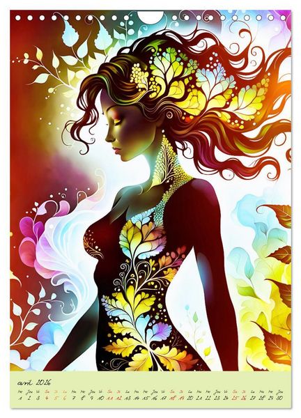 Produktbild: L'&eacute;l&eacute;gance de la nature (Calendrier mural 2026 DIN A4 horizontal), CALVENDO calendrier mensuel