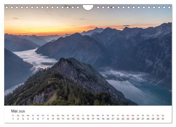 Produktbild: Berge und Seen - Die Perlen der Natur (Wandkalender 2026 DIN A4 quer), CALVENDO Monatskalender