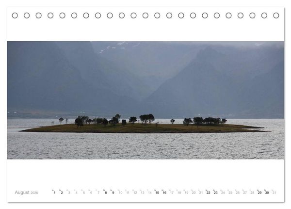 Produktbild: Panoramen der norwegischen K&uuml;ste (Tischkalender 2026 DIN A5 quer), CALVENDO Monatskalender