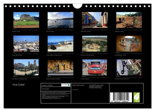 Produktbild: Viva Cuba! (Wandkalender 2026 DIN A4 quer), CALVENDO Monatskalender
