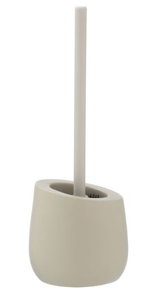 Produktbild: WC-Garnitur Mod. Badi Beige Keramik, mit Silikon-B&uuml;rstenkopf