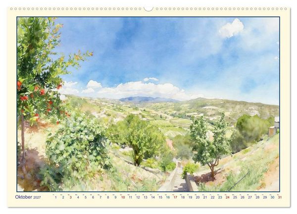 Produktbild: Zypern - die gespaltene Insel (Wandkalender 2027 DIN A2 quer), CALVENDO Monatskalender