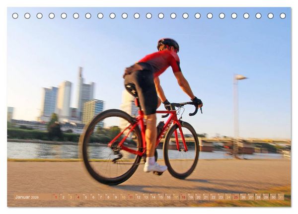 Produktbild: Sonne in den Speichen - Faszination Rennrad (Tischkalender 2026 DIN A5 quer), CALVENDO Monatskalender