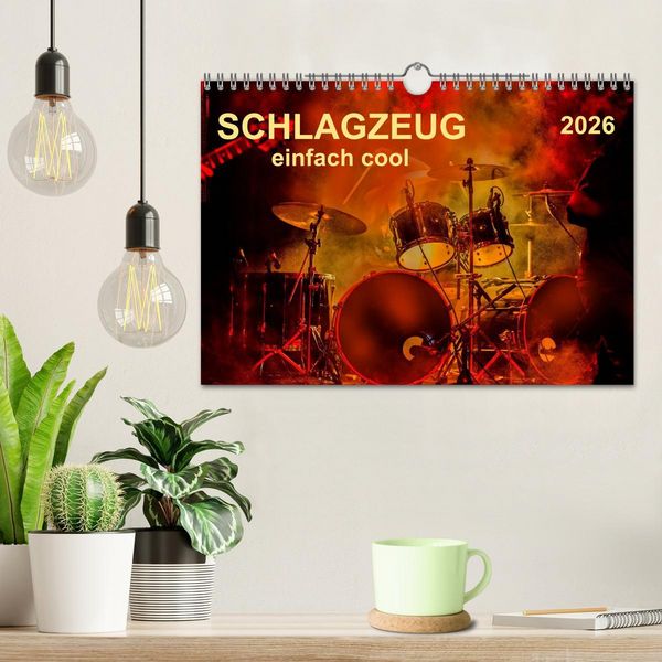 Produktbild: Schlagzeug - einfach cool (Wandkalender 2026 DIN A4 quer), CALVENDO Monatskalender