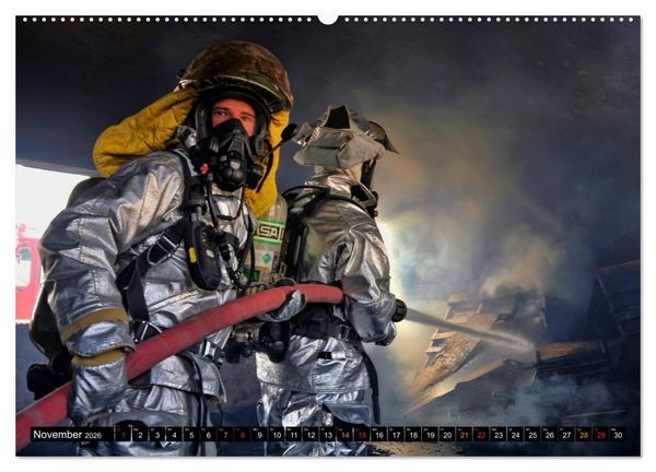 Produktbild: Feuerwehr - Leben mit der Gefahr (hochwertiger Premium Wandkalender 2026 DIN A2 quer), Kunstdruck in Hochglanz