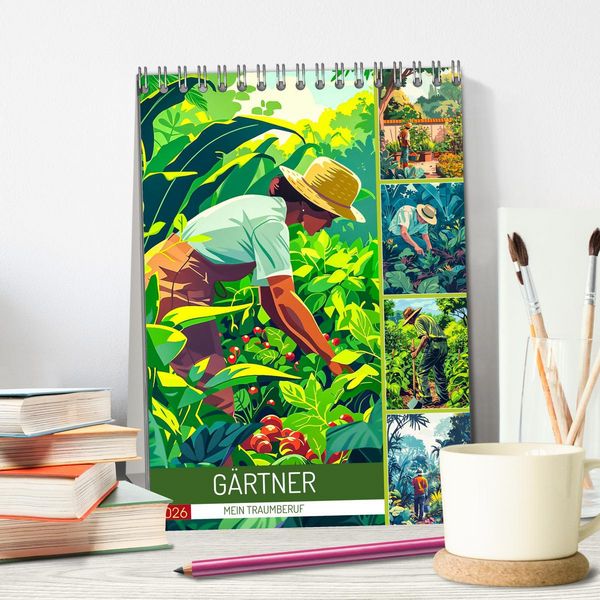 Produktbild: G&auml;rtner - Mein Traumberuf (Tischkalender 2026 DIN A5 hoch), CALVENDO Monatskalender