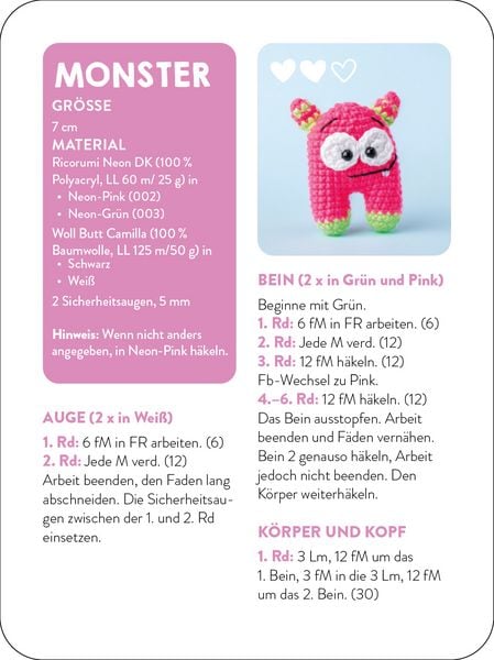 Produktbild: 55 x h&auml;keln &ndash; Mini-Amigurumis: Dein Kartenset von Wellensittich bis Wichtel