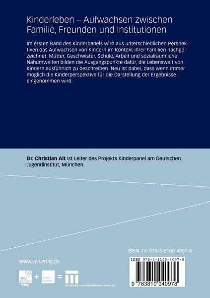 Produktbild: Kinderleben &mdash; Aufwachsen zwischen Familie, Freunden und Institutionen