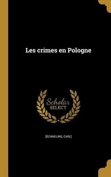 Produktbild: Les crimes en Pologne