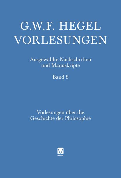 Produktbild: Vorlesungen &uuml;ber die Geschichte der Philosophie. Teil 3