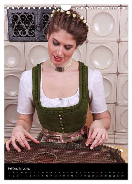 Produktbild: Bayerischer Dirndlkalender (Wandkalender 2026 DIN A4 hoch), CALVENDO Monatskalender