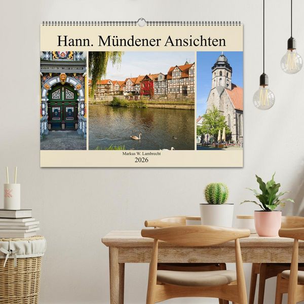 Produktbild: Hann. M&uuml;ndener Ansichten (Wandkalender 2026 DIN A2 quer), CALVENDO Monatskalender