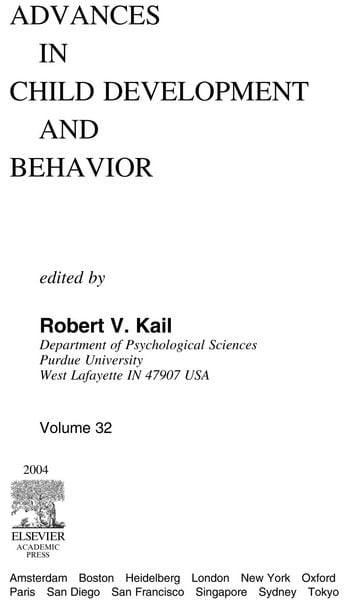 Produktbild: Advances in Child Development and Behavior