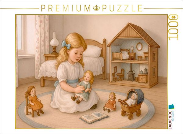 Produktbild: CALVENDO Puzzle Nesth&auml;kchen und ihre Puppen | 1000 Teile Lege-Gr&ouml;&szlig;e 64x48cm Foto-Puzzle f&uuml;r gl&uuml;ckliche Stunden