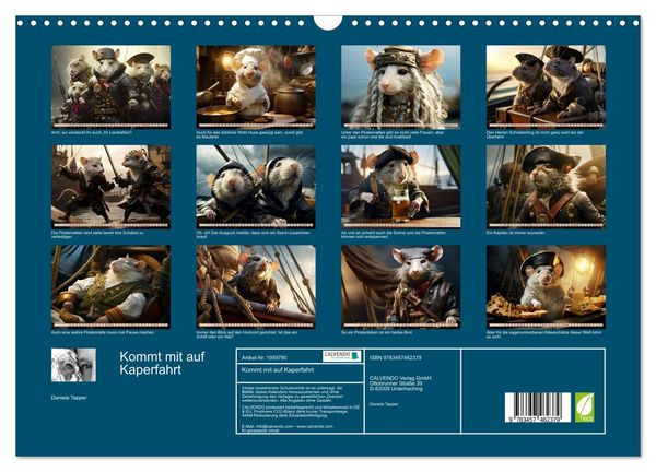 Produktbild: Kommt mit auf Kaperfahrt (Wandkalender 2026 DIN A3 quer), CALVENDO Monatskalender