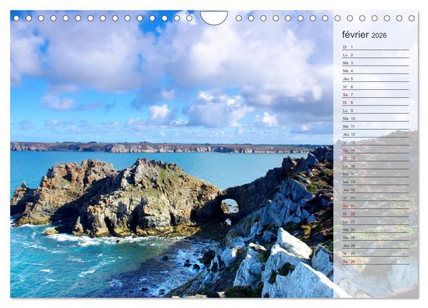Produktbild: Bretagne La presqu'&icirc;le de Crozon (Calendrier mural 2026 DIN A4 vertical), CALVENDO calendrier mensuel