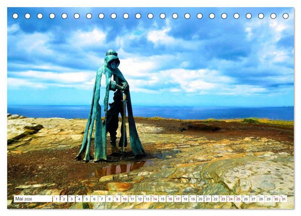 Produktbild: S&uuml;dengland - On the road in Devon und Cornwall (Tischkalender 2026 DIN A5 quer), CALVENDO Monatskalender