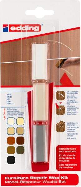 Produktbild: Edding 8901 4-8901-1-4049 M&ouml;bel-Reparaturwachs-Set Wei&szlig;