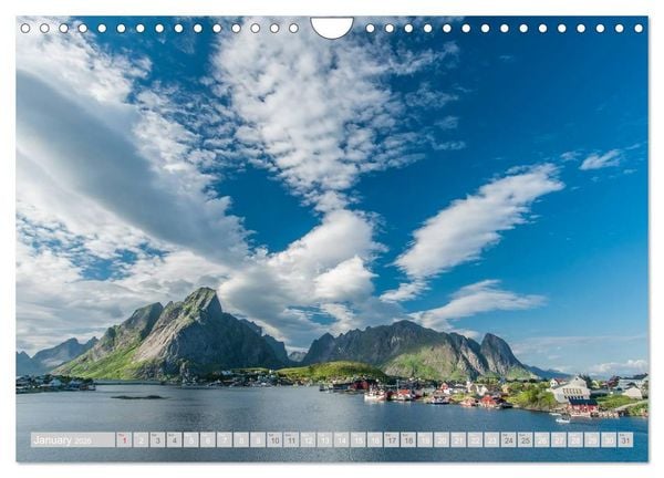 Produktbild: Norway / UK-Version (Wall Calendar 2026 DIN A4 landscape), CALVENDO 12 Month Wall Calendar