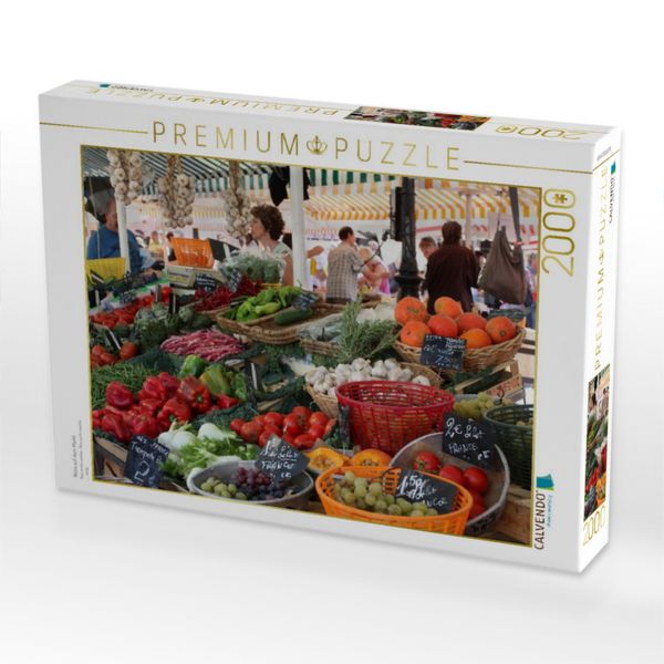 Produktbild: CALVENDO Puzzle Nizza auf dem Markt | 2000 Teile Lege-Gr&ouml;&szlig;e 90x67cm Foto-Puzzle f&uuml;r gl&uuml;ckliche Stunden