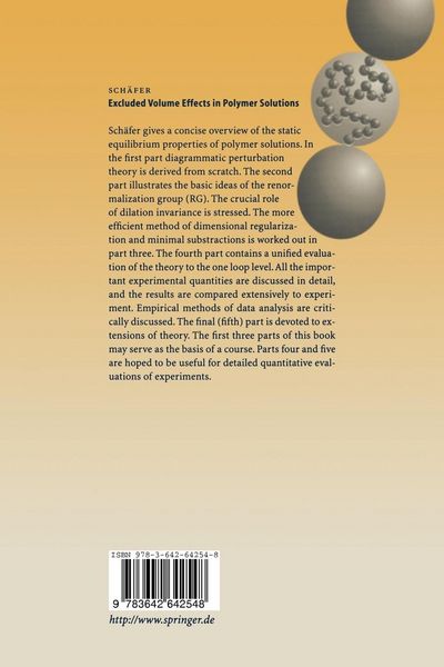 Produktbild: Excluded Volume Effects in Polymer Solutions