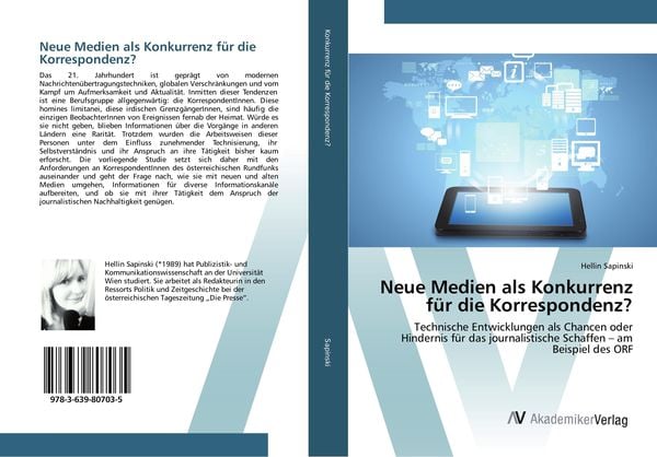 Neue Medien als Konkurrenz für die Korrespondenz?, Taschenbuch von Hellin Sapinski, AV Akademikerverlag, 9783639807035
