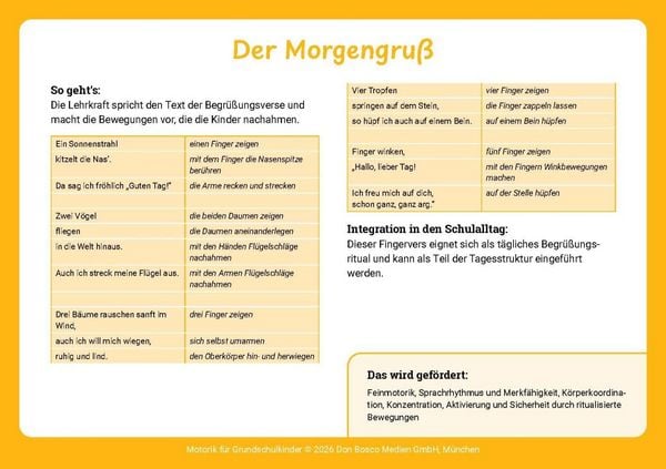 Produktbild: Motorik f&uuml;r Grundschulkinder