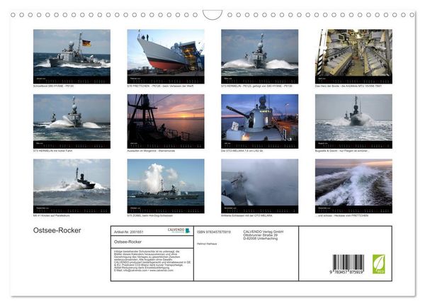 Produktbild: Ostsee-Rocker (Wandkalender 2026 DIN A3 quer), CALVENDO Monatskalender