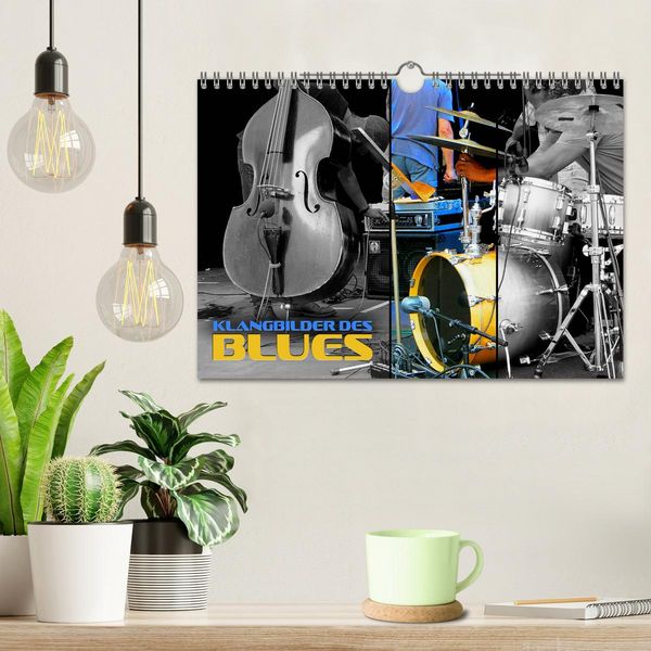 Produktbild: Klangbilder des Blues (Wandkalender 2026 DIN A4 quer), CALVENDO Monatskalender