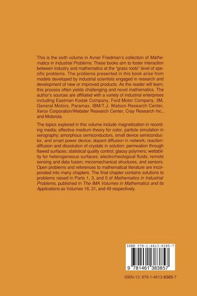Produktbild: Mathematics in Industrial Problems