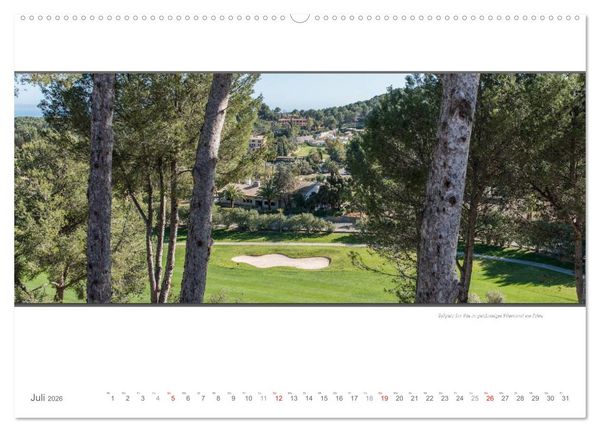 Produktbild: Emotionale Momente: Die sch&ouml;nsten Golfpl&auml;tze auf Mallorca. (Wandkalender 2026 DIN A2 quer), CALVENDO Monatskalender