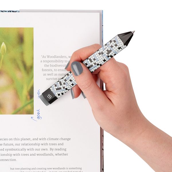 Produktbild: Pen Bookmark Set Crosswords &ndash; Stift & Lesezeichen in einem
