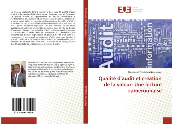 Produktbild: Qualit&eacute; d'audit et cr&eacute;ation de la valeur: Une lecture camerounaise