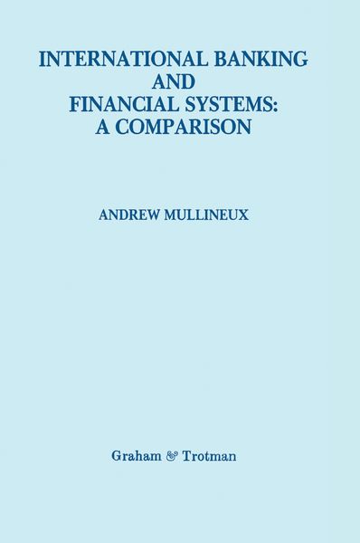 Produktbild: International Banking and Financial Systems: a Comparison