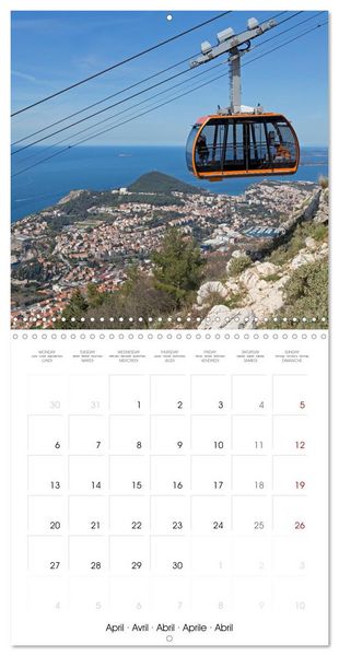 Produktbild: Dubrovnik - World Heritage Site by the Adriatic Sea (Wall Calendar 2026 12 &times; 12 Inch) CALVENDO 12 Month Wall Calendar