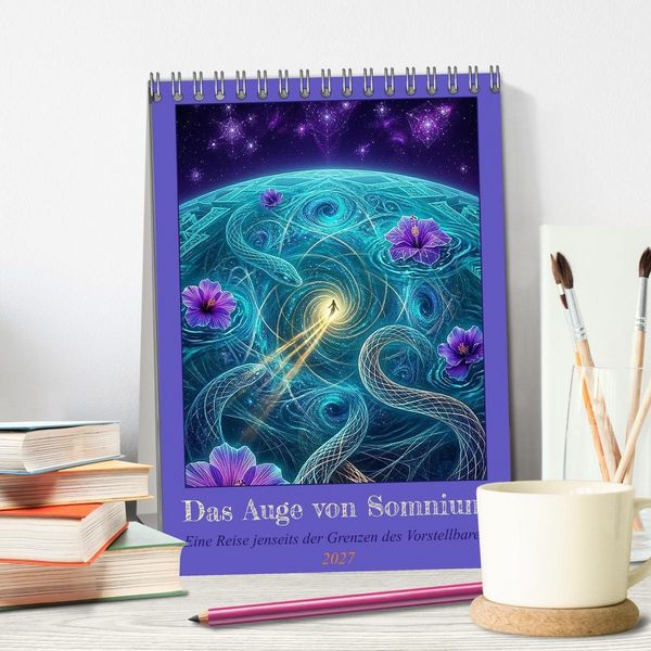 Produktbild: Das Auge von Somnium (Tischkalender 2027 DIN A5 hoch), CALVENDO Monatskalender