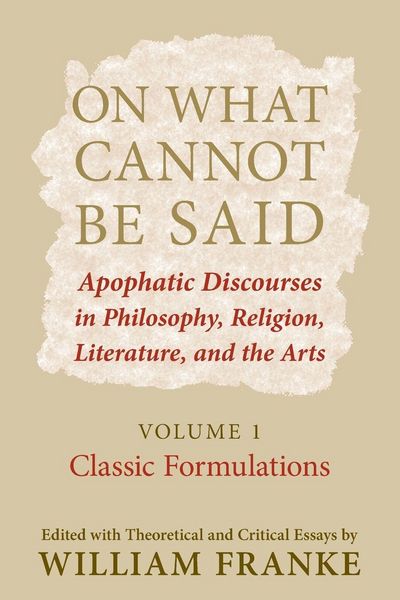 Produktbild: On What Cannot Be Said