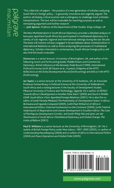 Produktbild: The New Multilateralism in South African Diplomacy