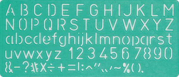 Produktbild: LINEX&reg; Schriftschablonen