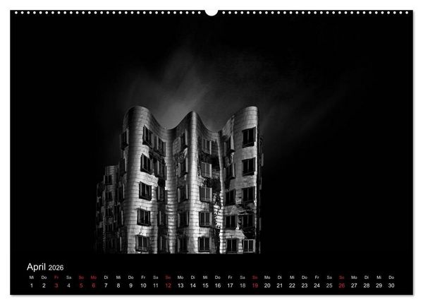 Produktbild: Black-Schwarz-Noir 2026 (Wandkalender 2026 DIN A2 quer), CALVENDO Monatskalender