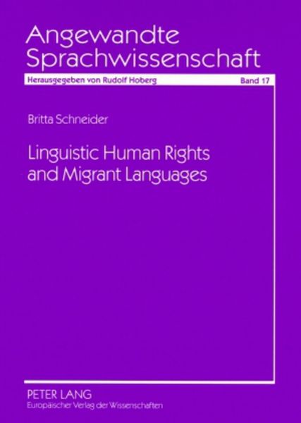 Produktbild: Linguistic Human Rights and Migrant Languages